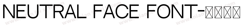 Neutral Face Font字体转换